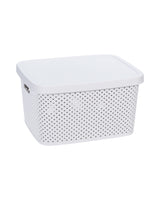 Opbevaringskasse med låg 1 stk