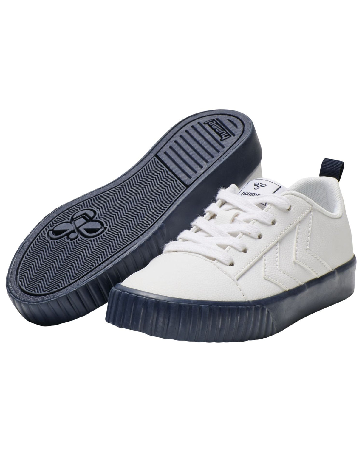 Hvid Hummel Sneakers - Base Court Classic Jr - Navy - 206418-7429