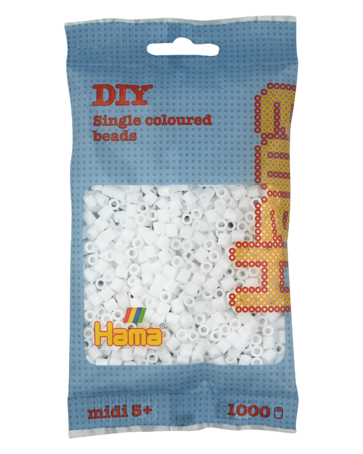 Hama beads 1000 pcs - 207-01 white