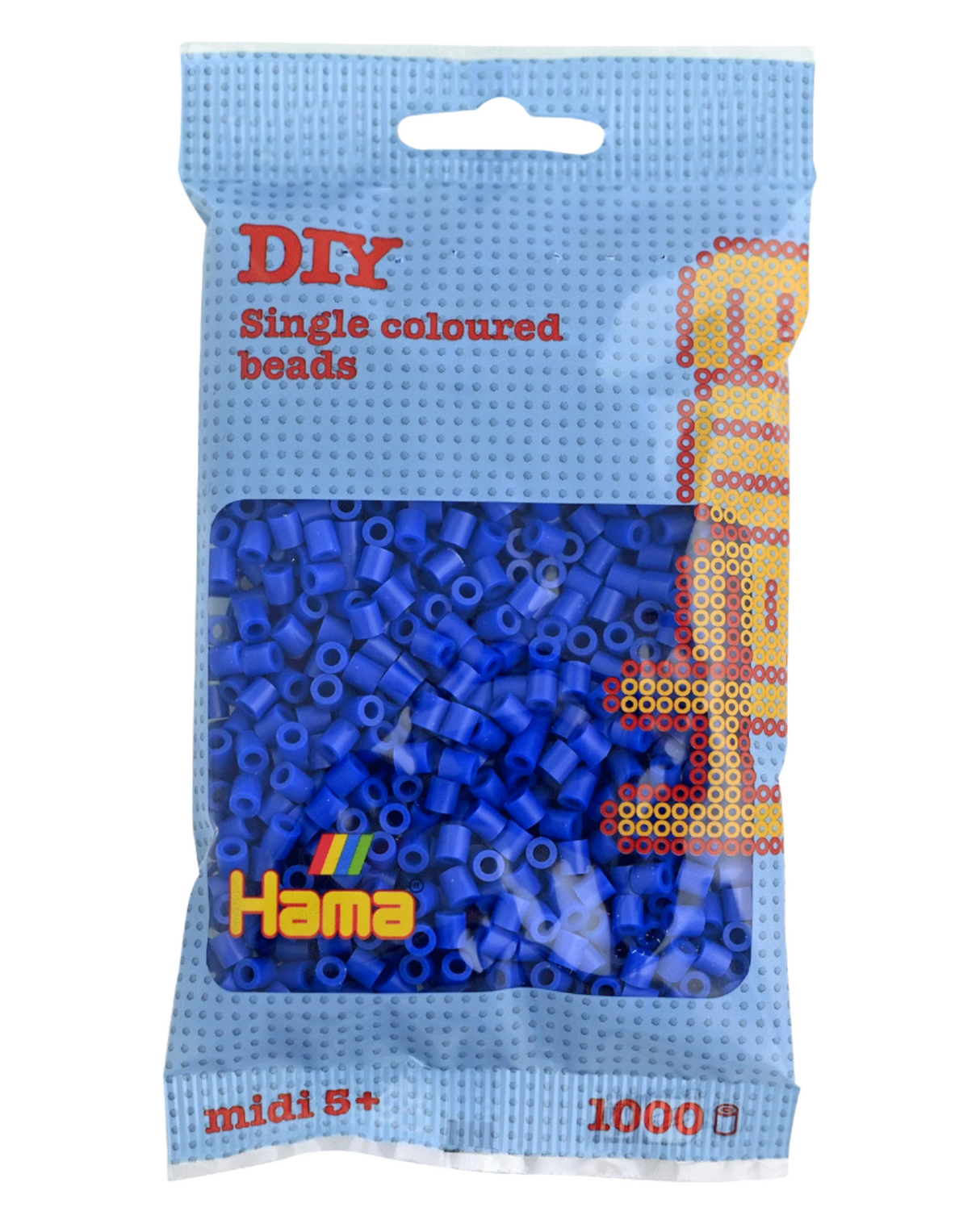 Hama beads 1000 pcs - 207-08 blue
