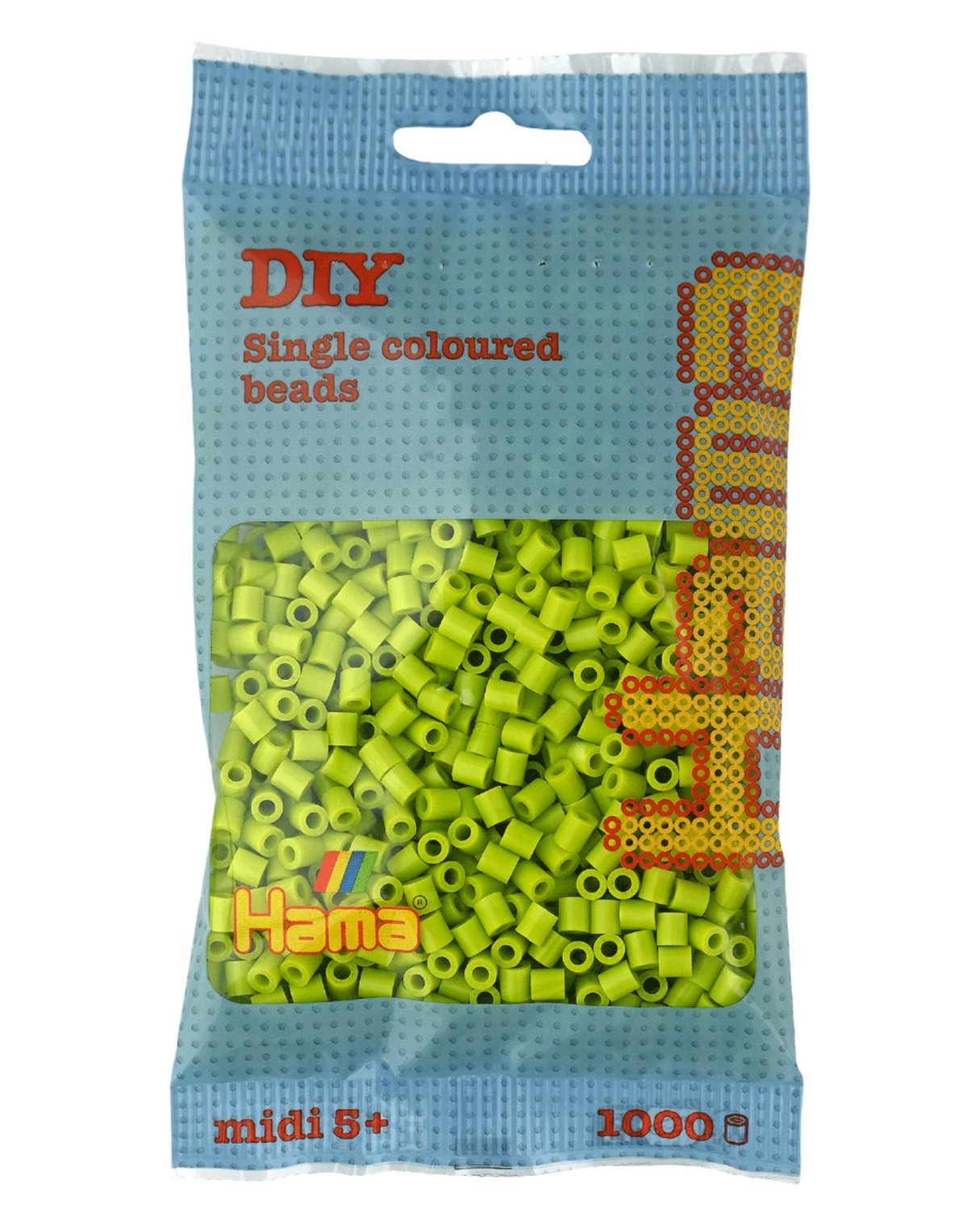 Hama beads 1000 pcs - 207-104 lime