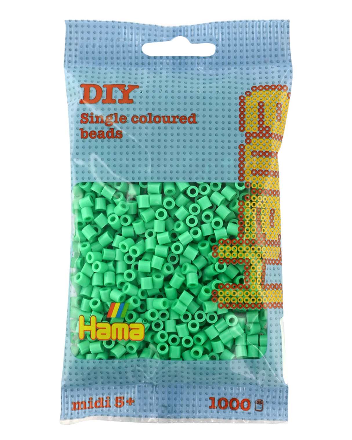 Hama perler 1000 stk - 207-11 lysegrøn