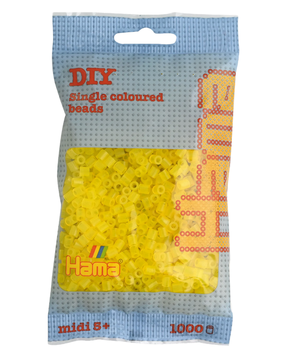 Hama beads 1000 pcs - 207-14 transparent yellow