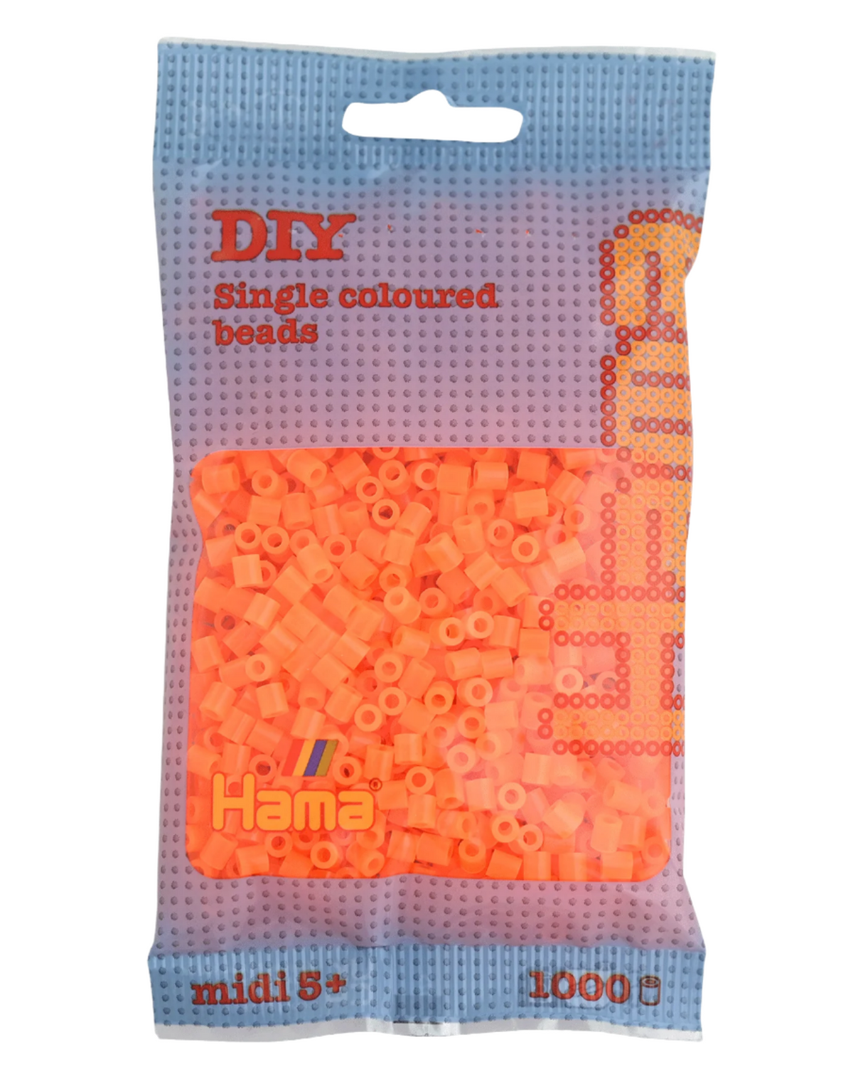 Hama beads 1000 pcs - 207-38 neon orange