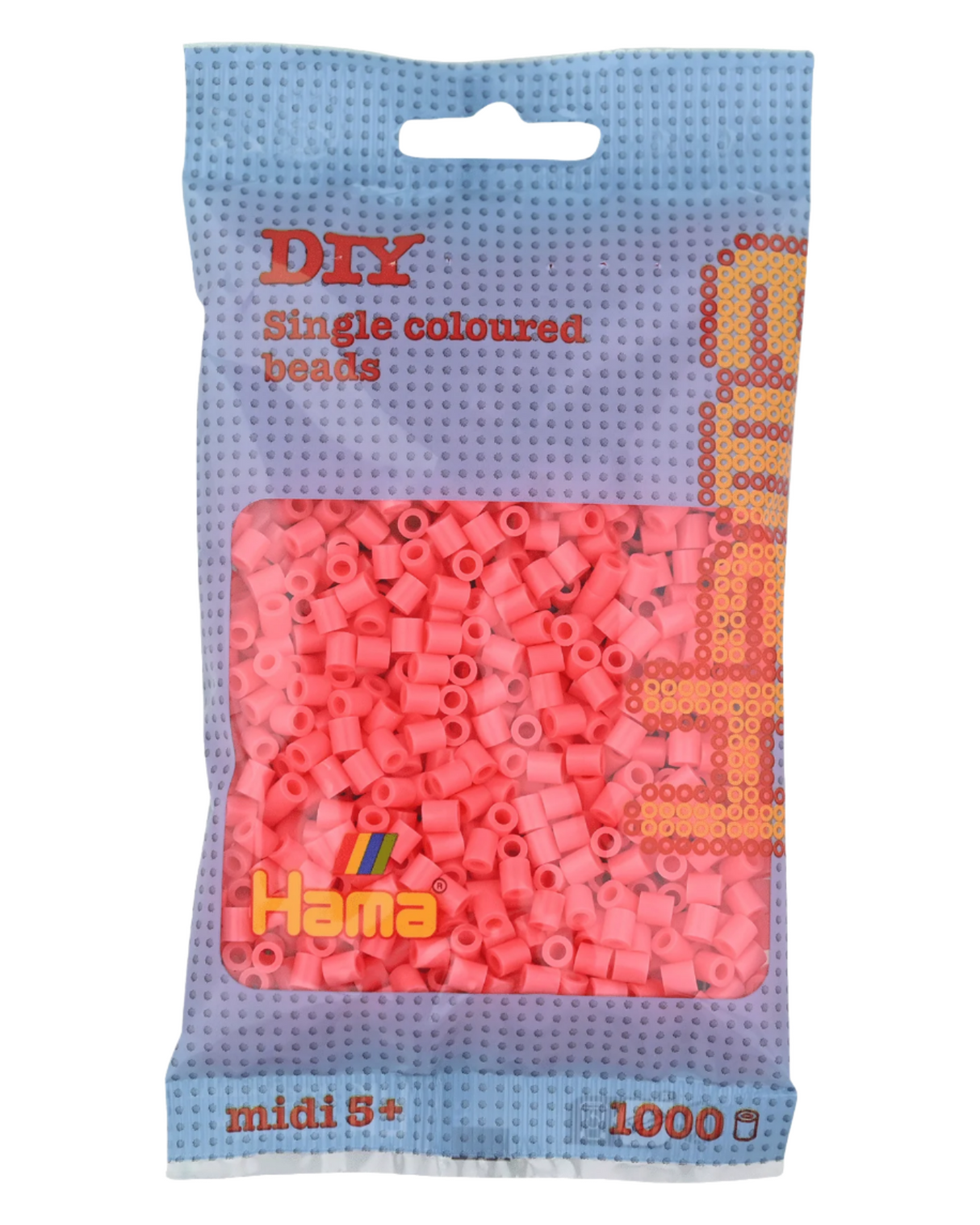 Hama beads 1000 pcs - 207-44 pastel red