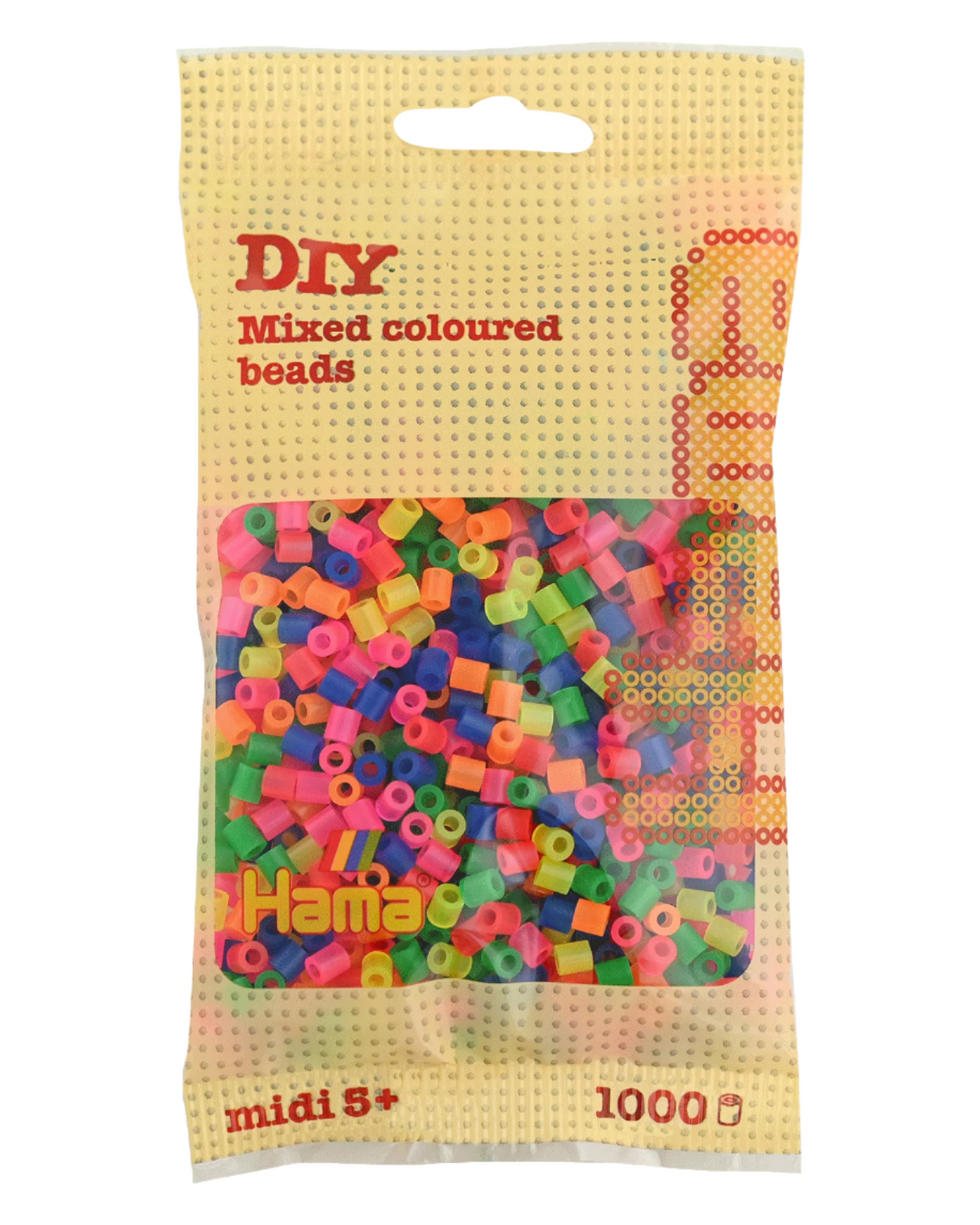 Hama beads 1000 pcs - 207-51 neon mix