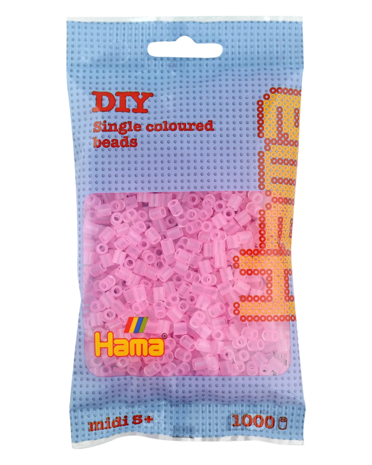 Hama beads 1000 pcs - 207-72 transparent pink