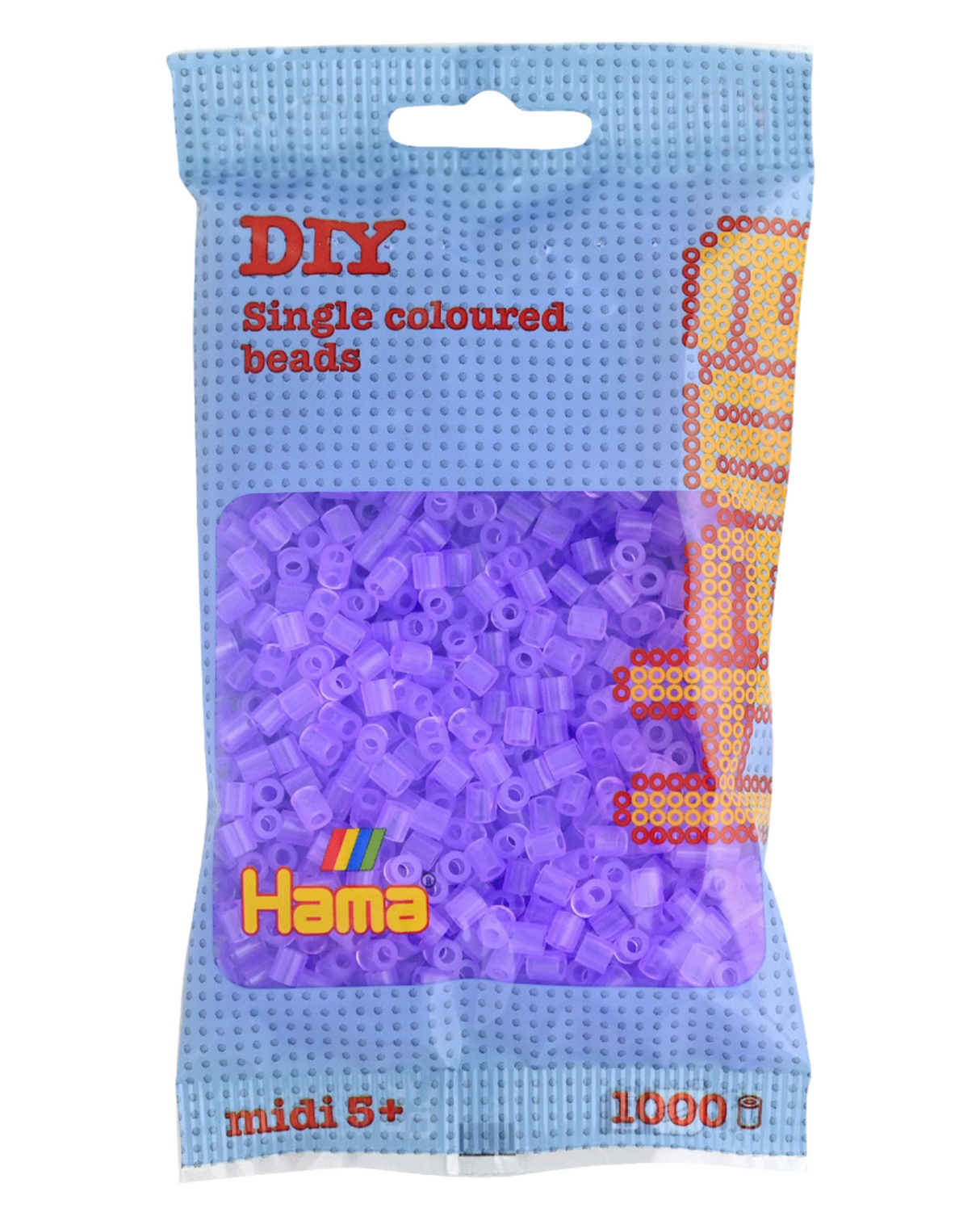 Hama beads 1000 pcs - 207-74 transparent lilac