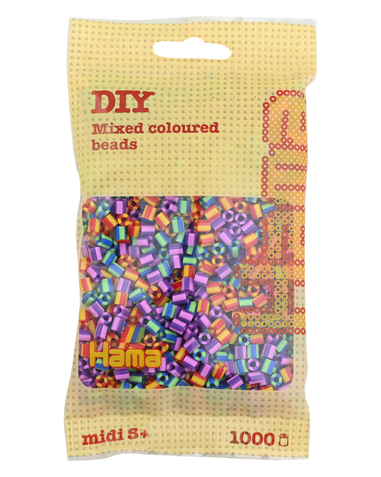 Hama perler 1000 stk - 207-92 mix strib