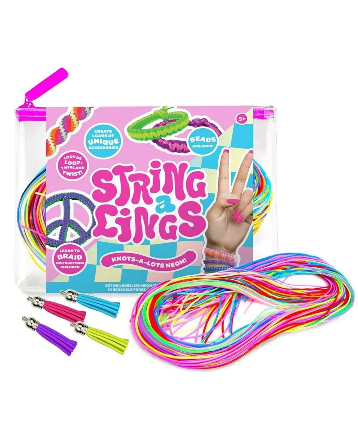 Stringalings - 25 Pack - Neon and Pastel