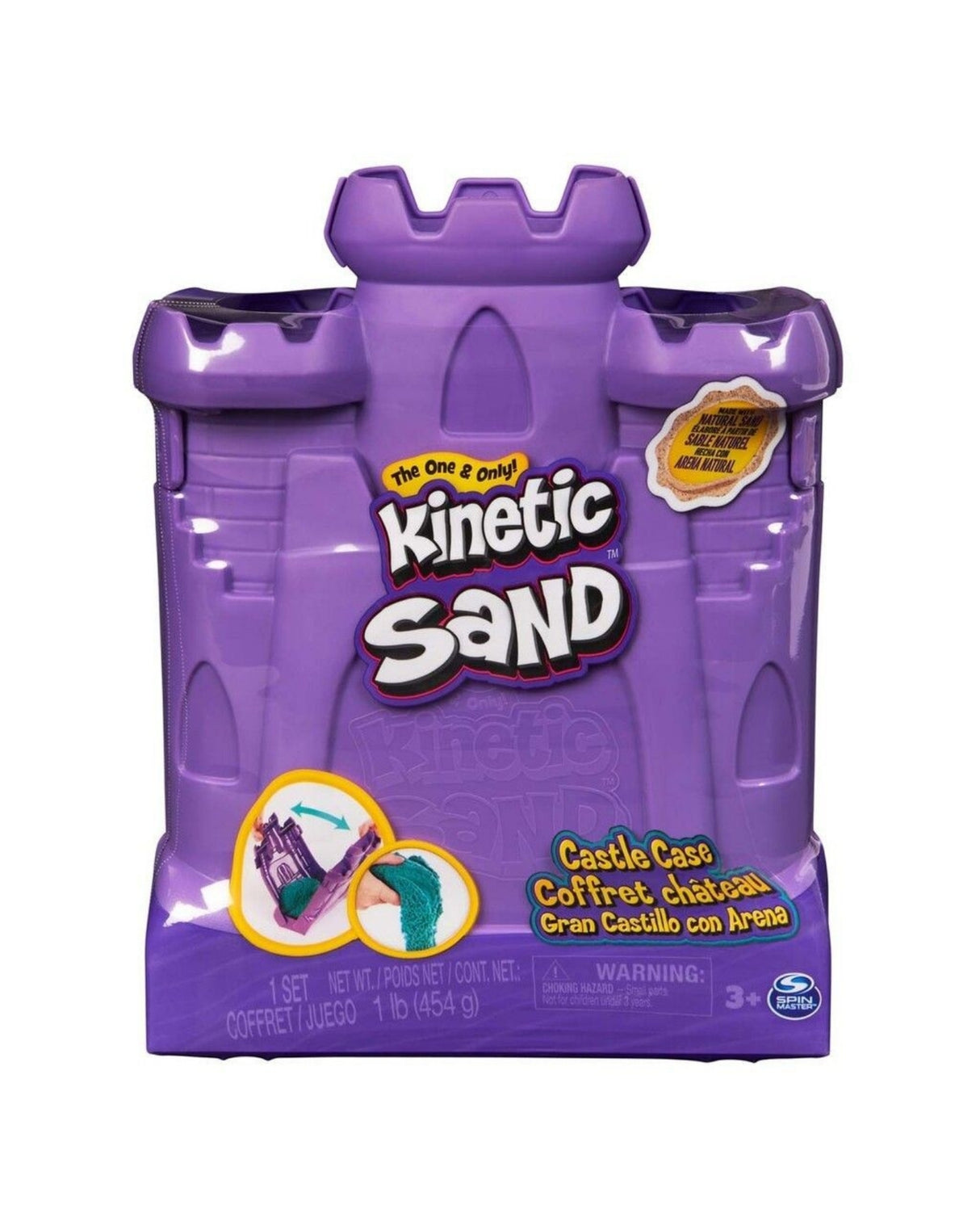 Kinetic Sand Castle Case - Lilla