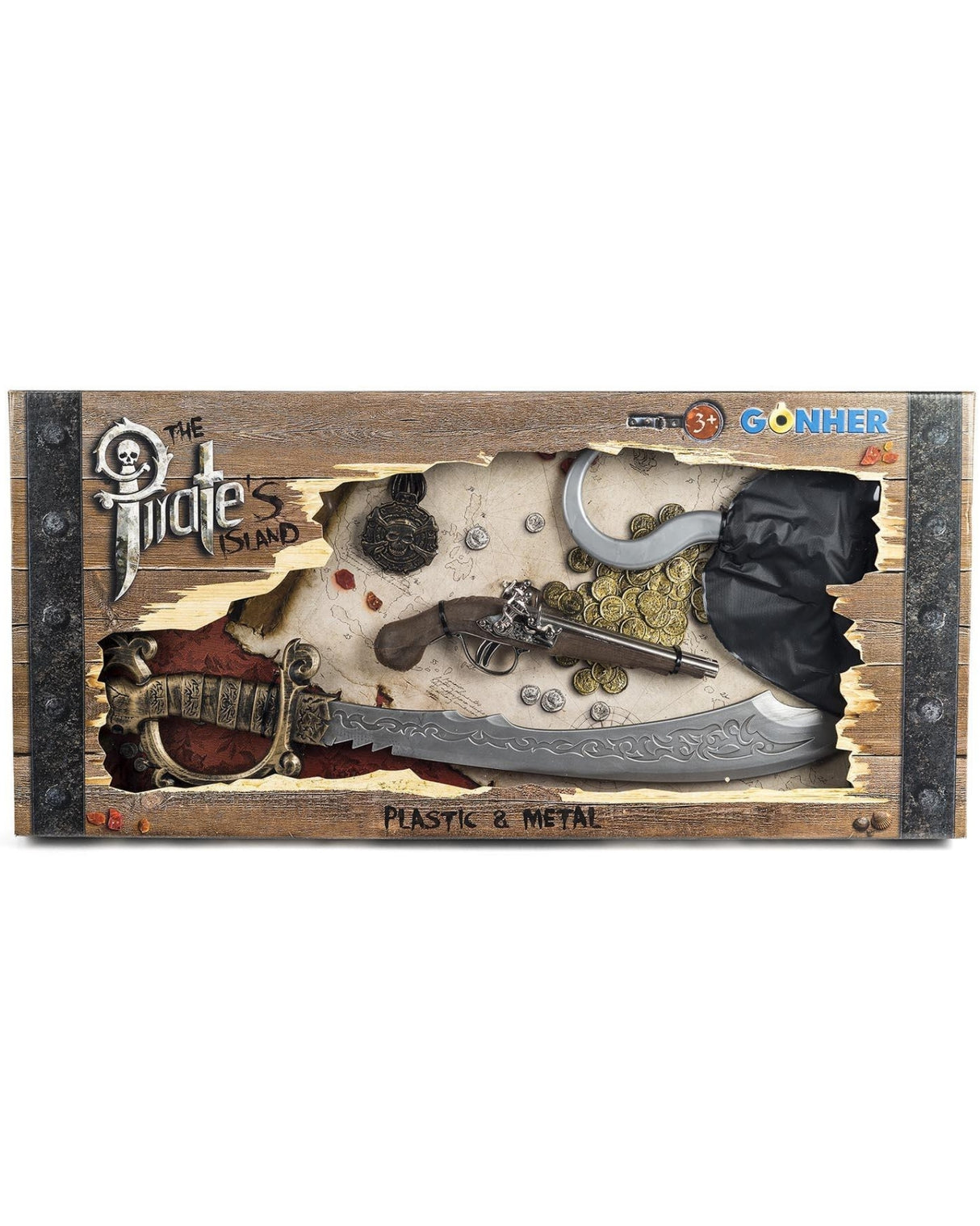 Piratsæt delux i boks Gonher
