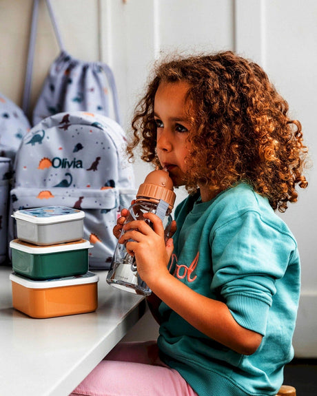 Dinosaurer drikkedunk med sugerør