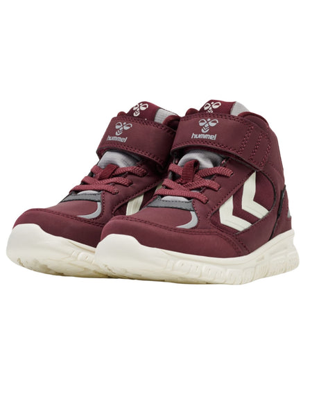Rødbrun Hummel Vinterstøvle - Catawba grape - X-LIGHT 2.0 MID TEX JR - 215408-3679