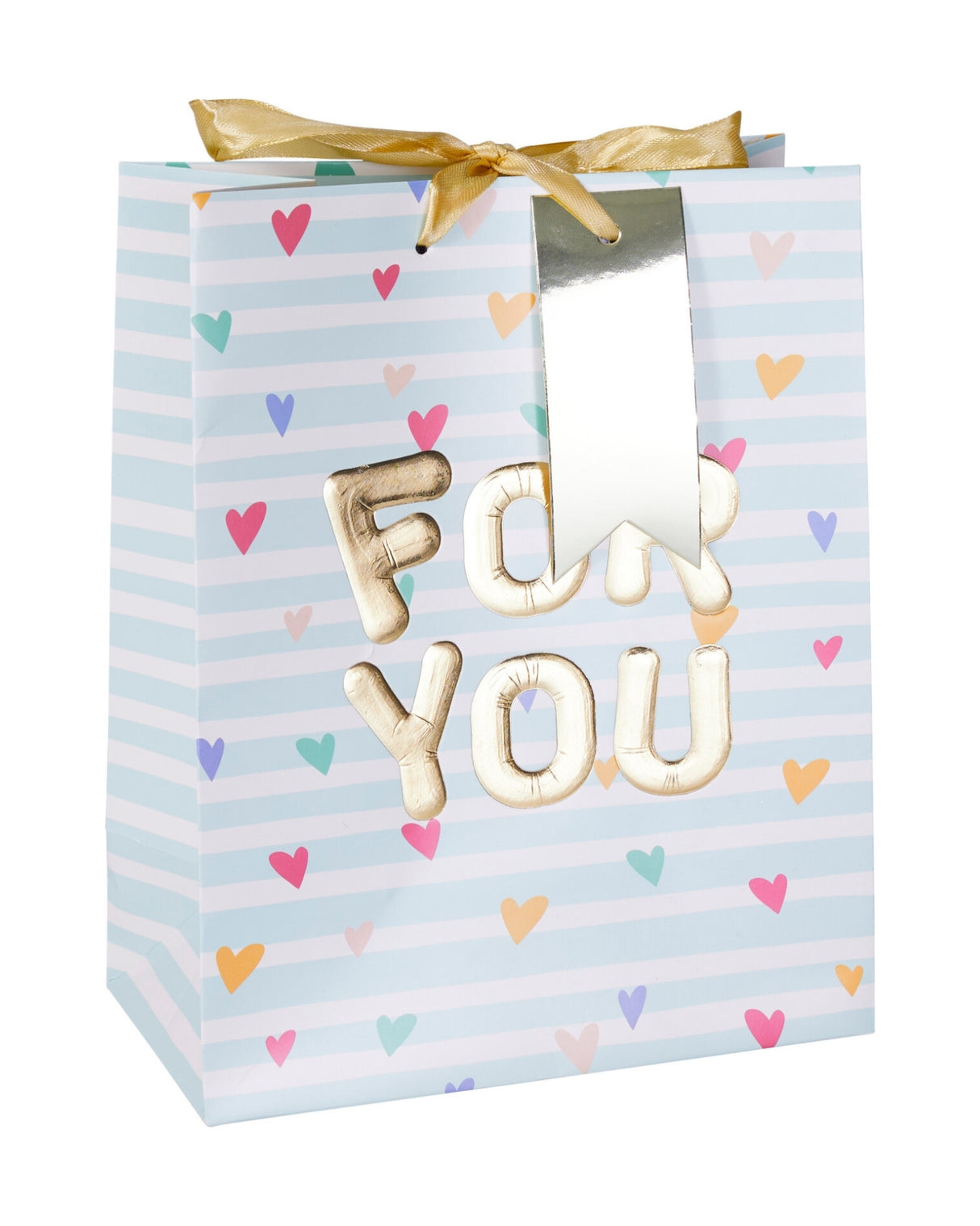 Gavepose Medium 23 x 18 x 10 cm – Guldprægning &amp; ballontryk