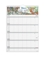 Familiekalender Otto Dickmeiss & Lilja Scherfig 6 kol. A3 2026 - Fra Mayland