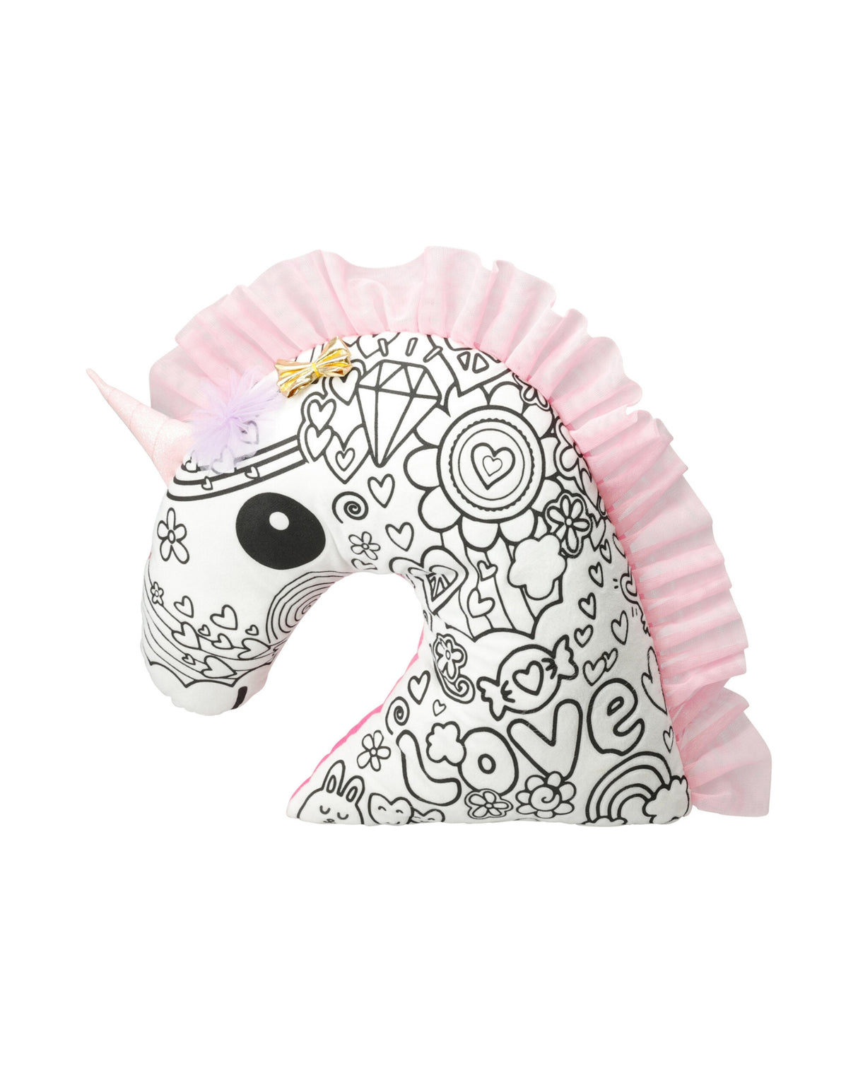 Enhjørningspude – Mal selv