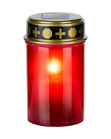 Lys med solcelle Ø6.8x12 LED - Rød