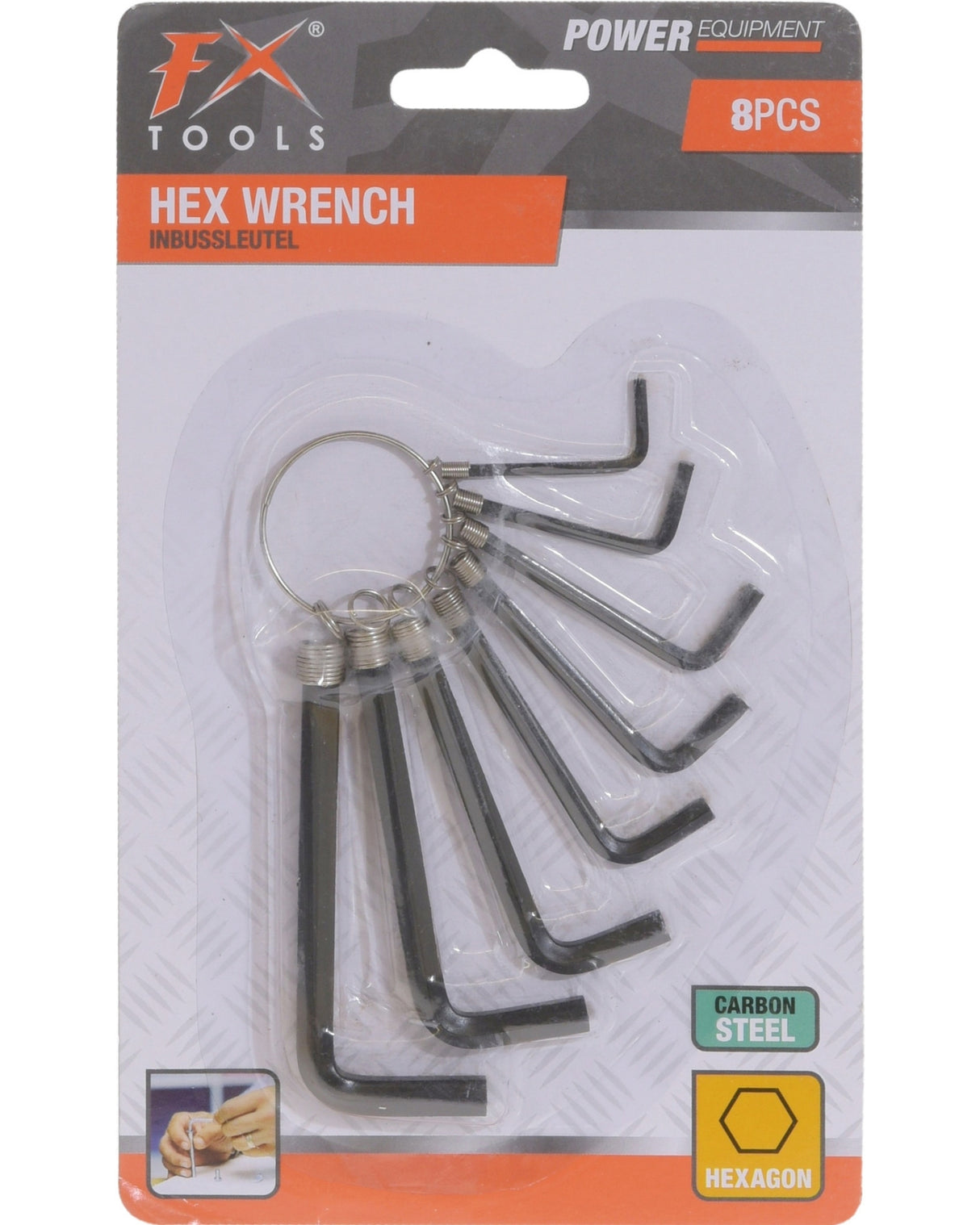 Unbrako nøglesæt 8 dele