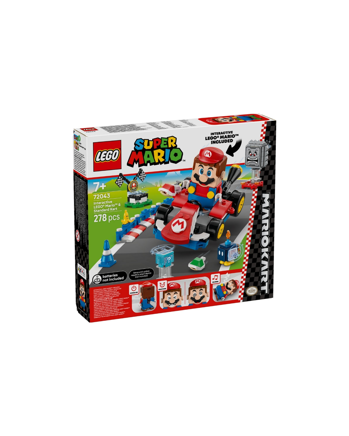 LEGO 72043 Mario Kart™ – Interaktiv LEGO® Mario™ og Standard Kart - LEGO Mario Kart
