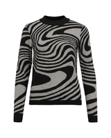 Sort/grå- black - Striktrøje - Object - 23040958