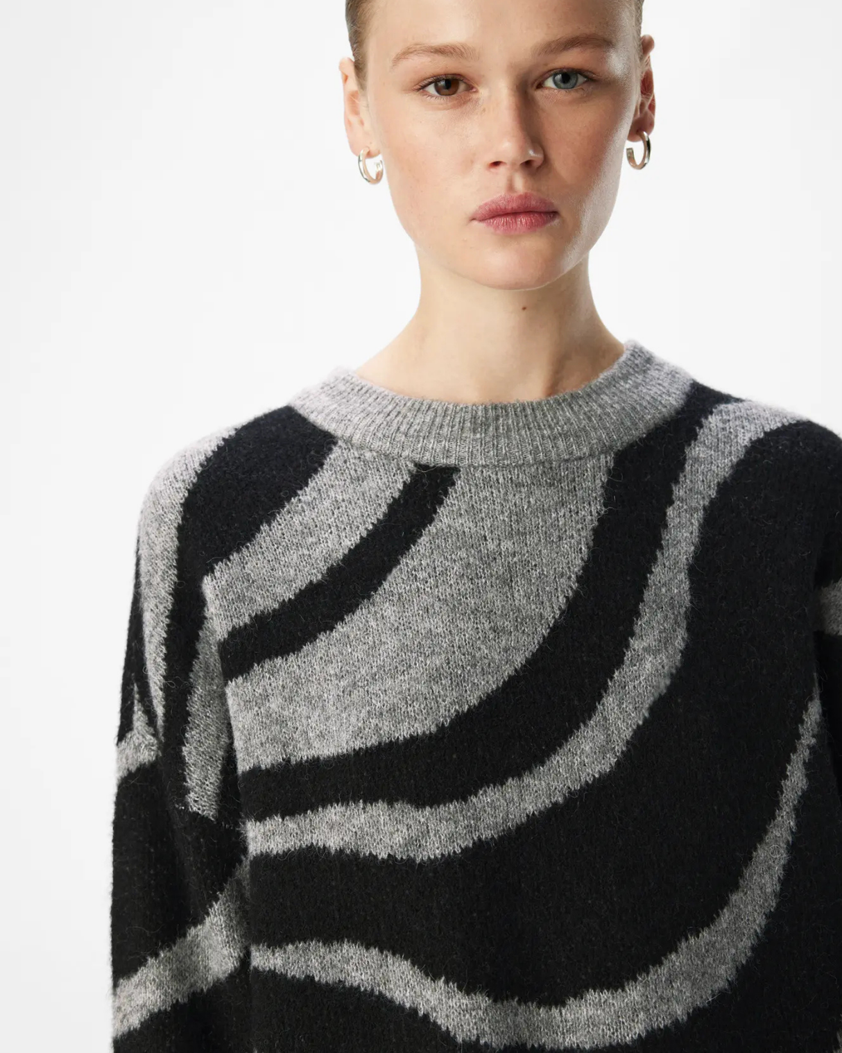 Sand/black - Birch/Black - Pieces - Sweater - 17154521