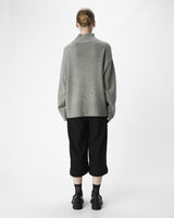 Grå - medium grey - Object - striktrøje - Uld - Cashmere - 23044659