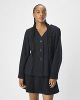 Gray - dark gray melange - Object - blazer jacket - 23045258