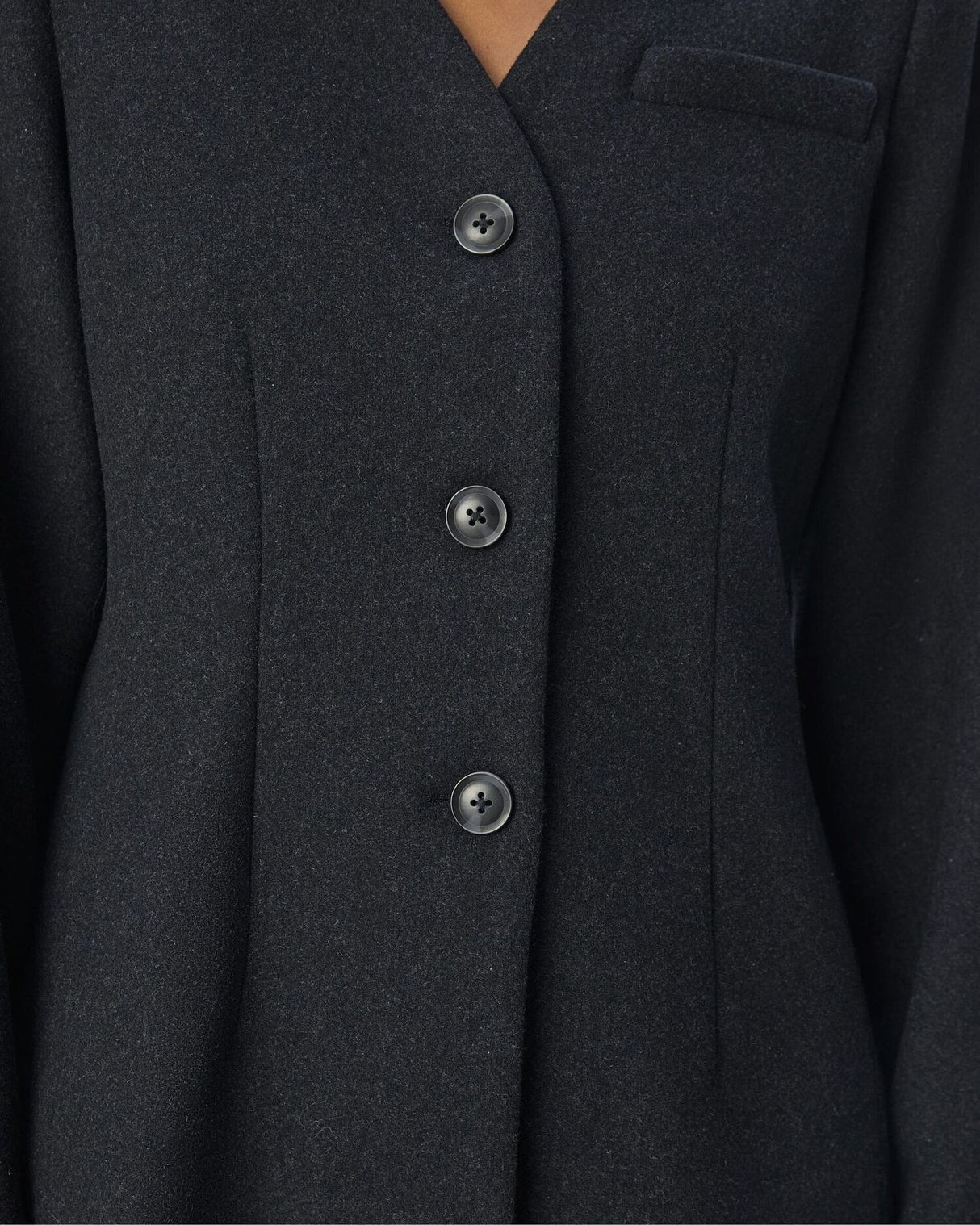 Gray - dark gray melange - Object - blazer jacket - 23045258