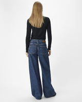 Blå - dark blue denim - Object - jeans - 23046220