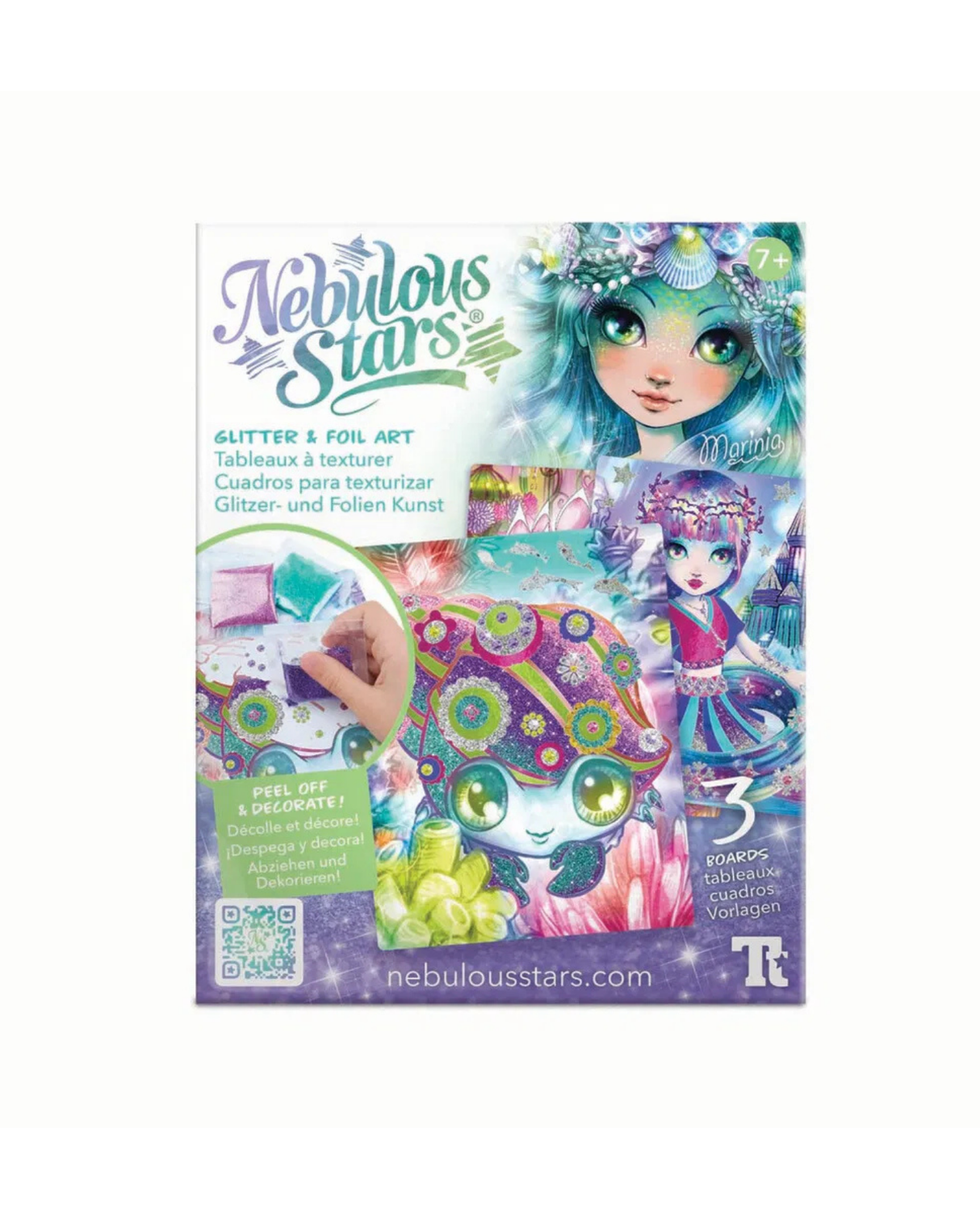 Nebulous Stars Glitter Scratch & Foil Art