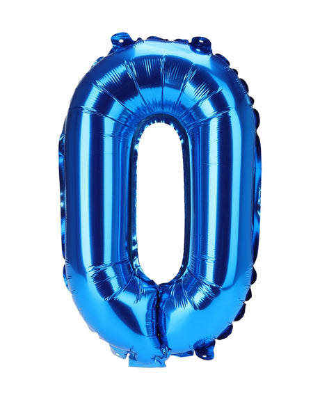 Folieballon tal 1 stk i Blå