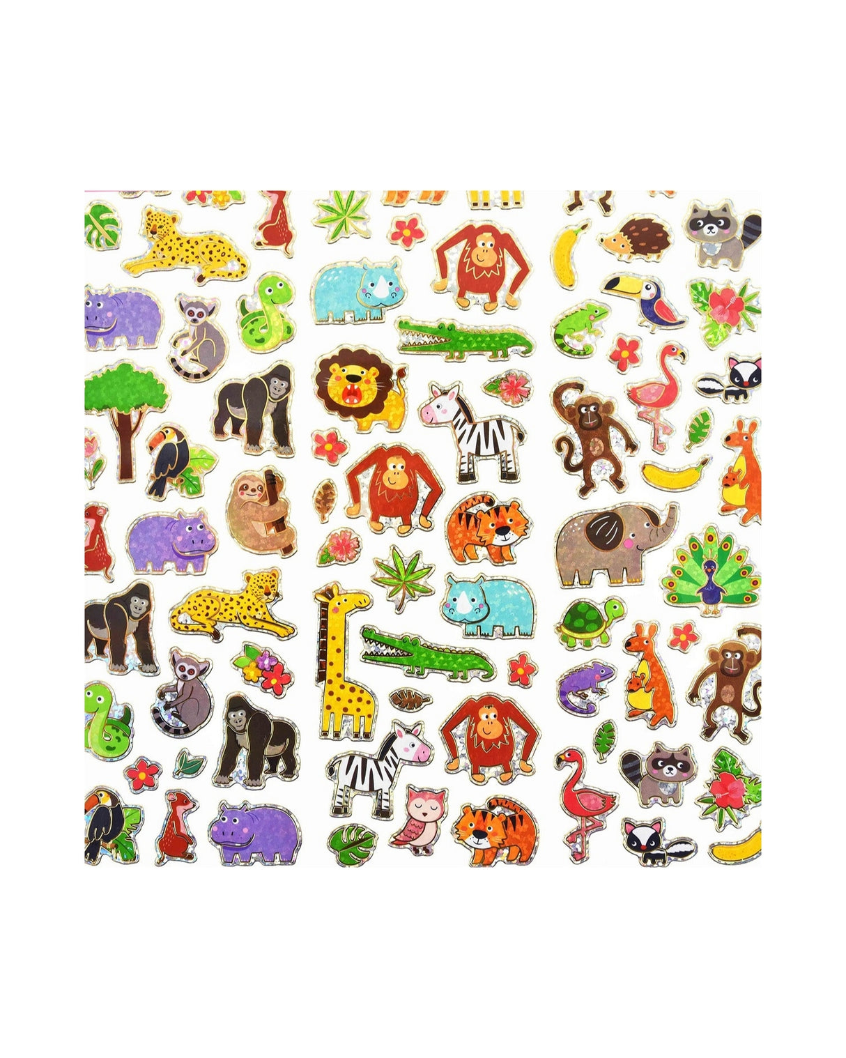 Stickers vilde dyr 1 ark