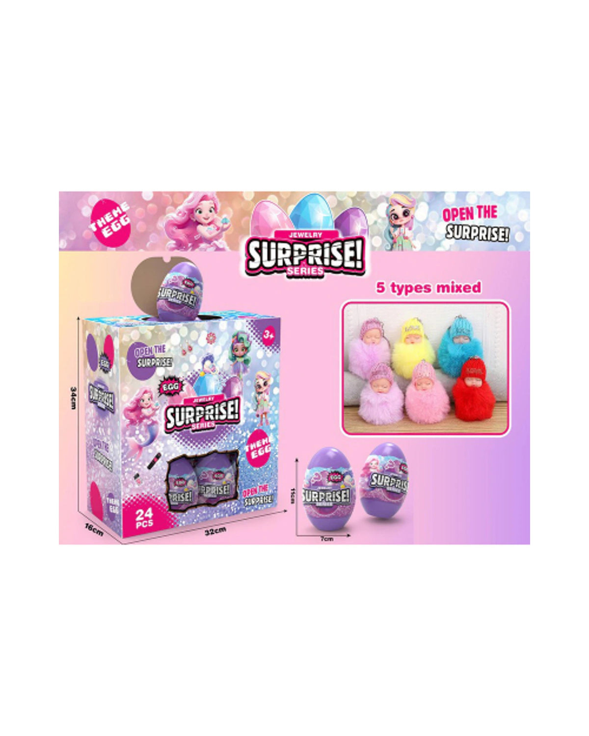 Surprise Dukke i Æg – 9 cm