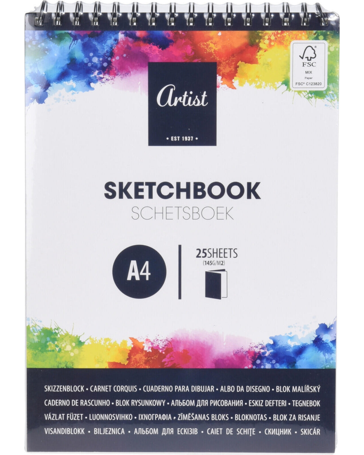 Vandfarve blok A4 145g 25 sider