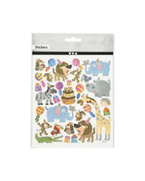 Klistermærker dyrenes fødselsdag, 15x16,5cm - 1 ark