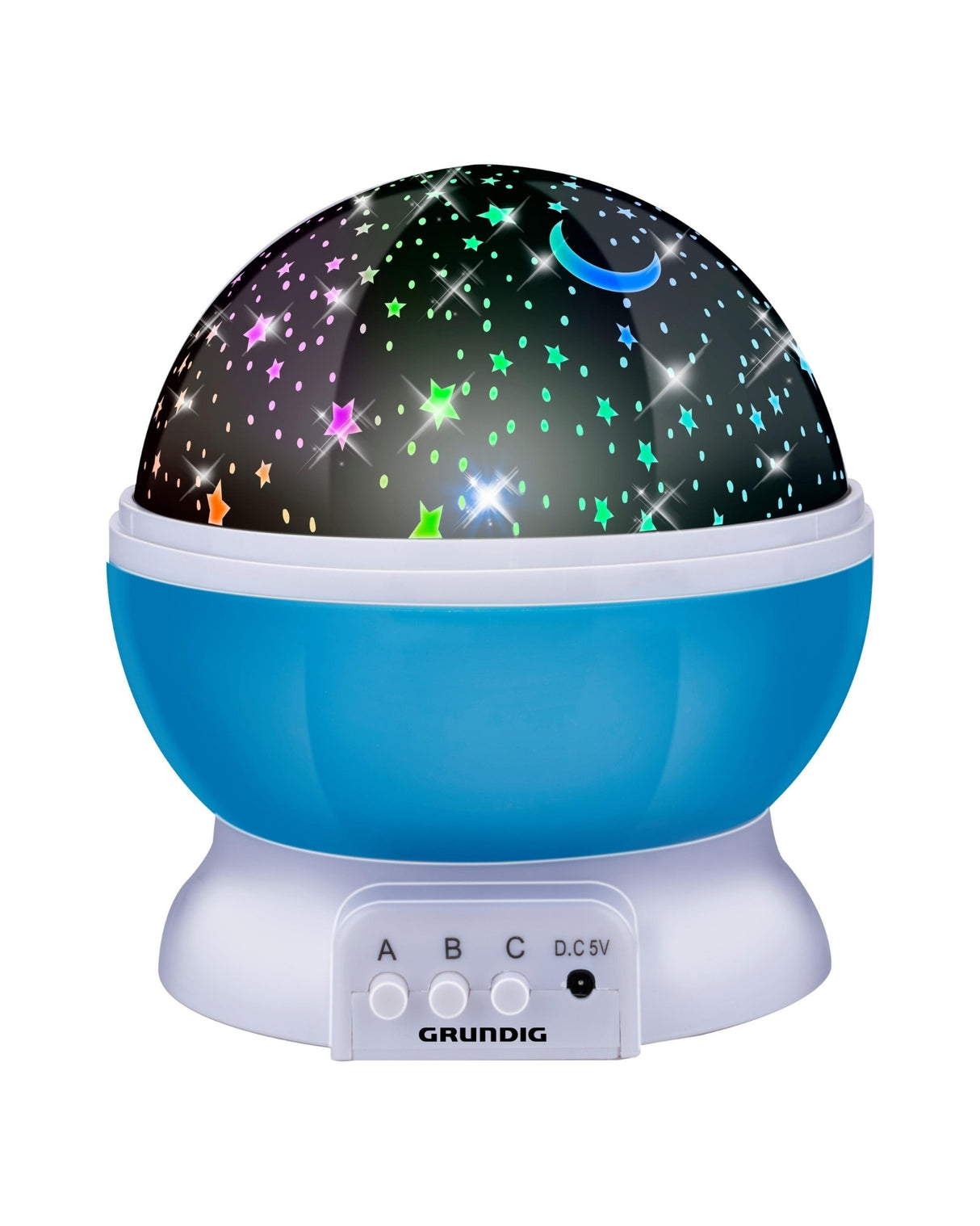 Projektor natlampe med stjerner