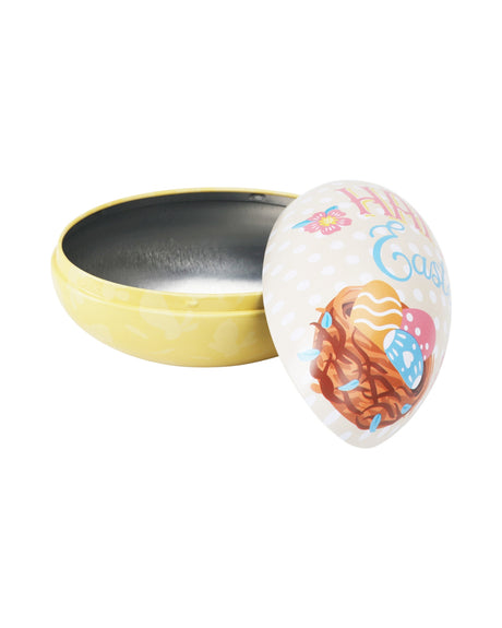 Tin egg with Easter motif 1 piece