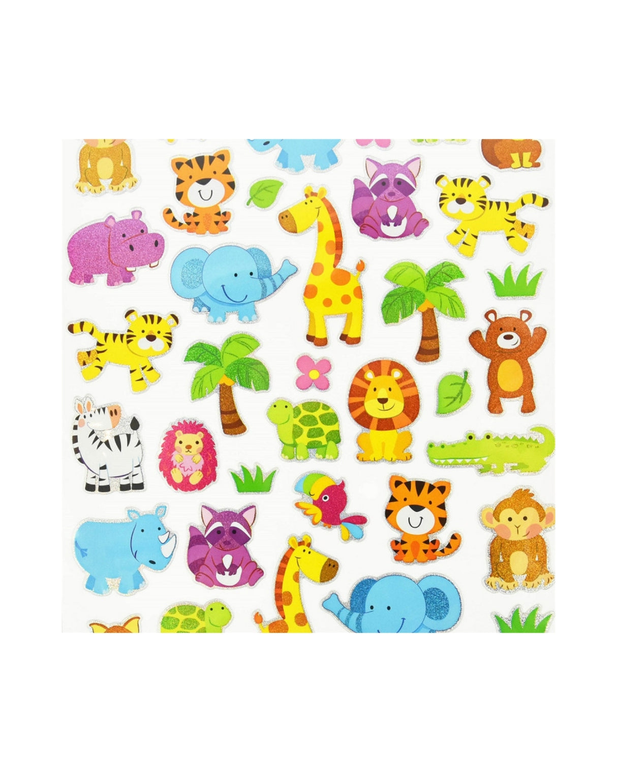 Stickers med album - Dyr 28x16cm