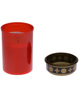 Gravlys i rød til batteri