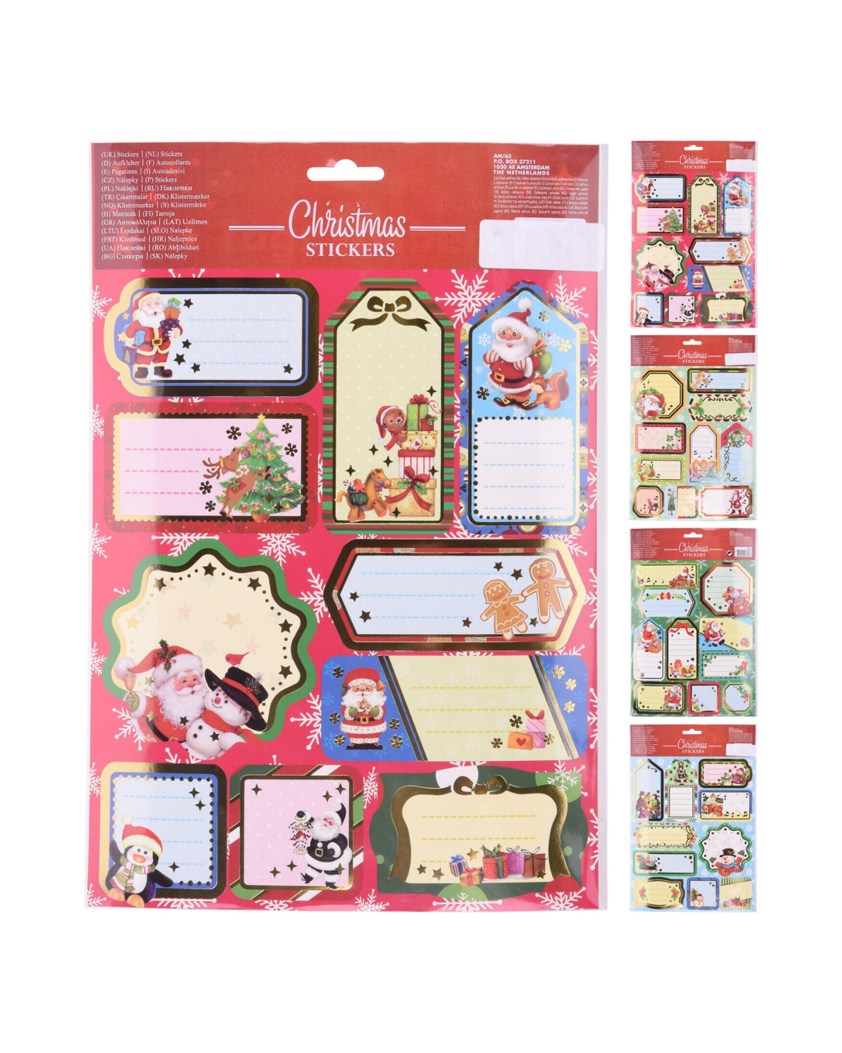 Gift tags self-adhesive 20x30cm sheet
