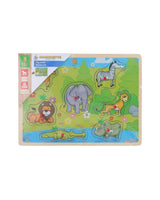 Knoppuslespil med 9 brikker