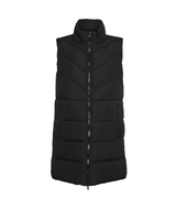 Sort - black - Noisy May - lang frakke vest - 27017058