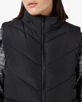 Sort - black - Noisy May - lang frakke vest - 27017058