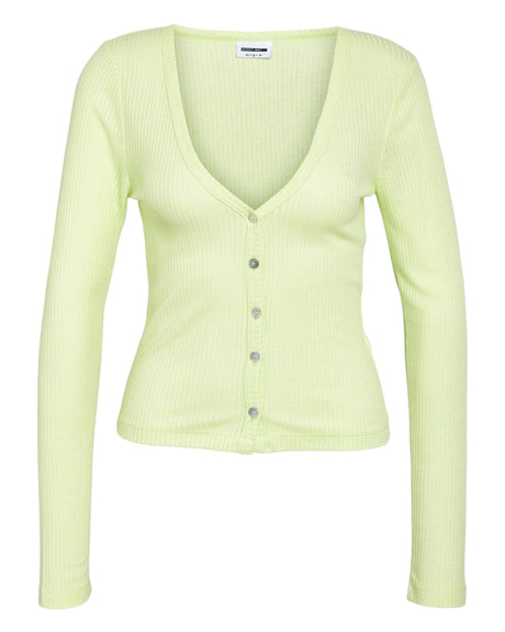 Lime - butterfly - Noisy May - rib cardigan - 27029945