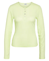 Lime - butterfly -  Noisy May - rib bluse - 27029946