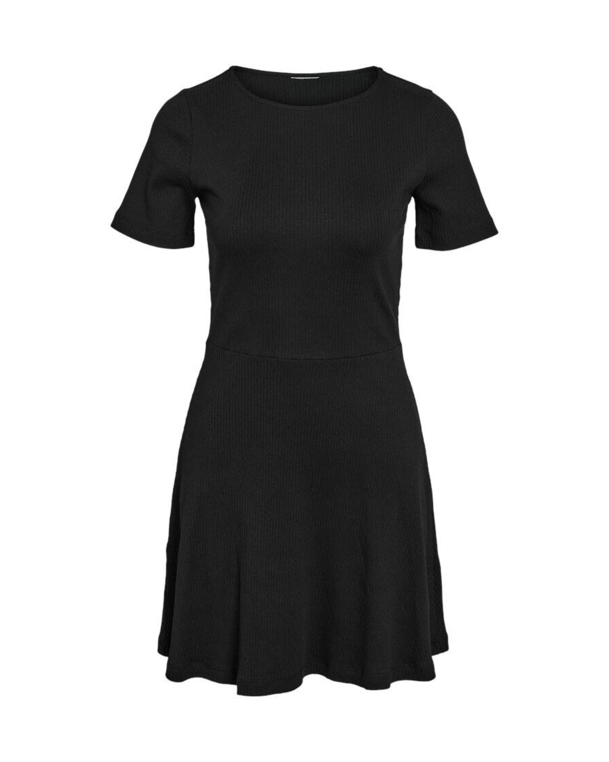 Sort - Black - Noisy May - Kjole - Rib - 27033179