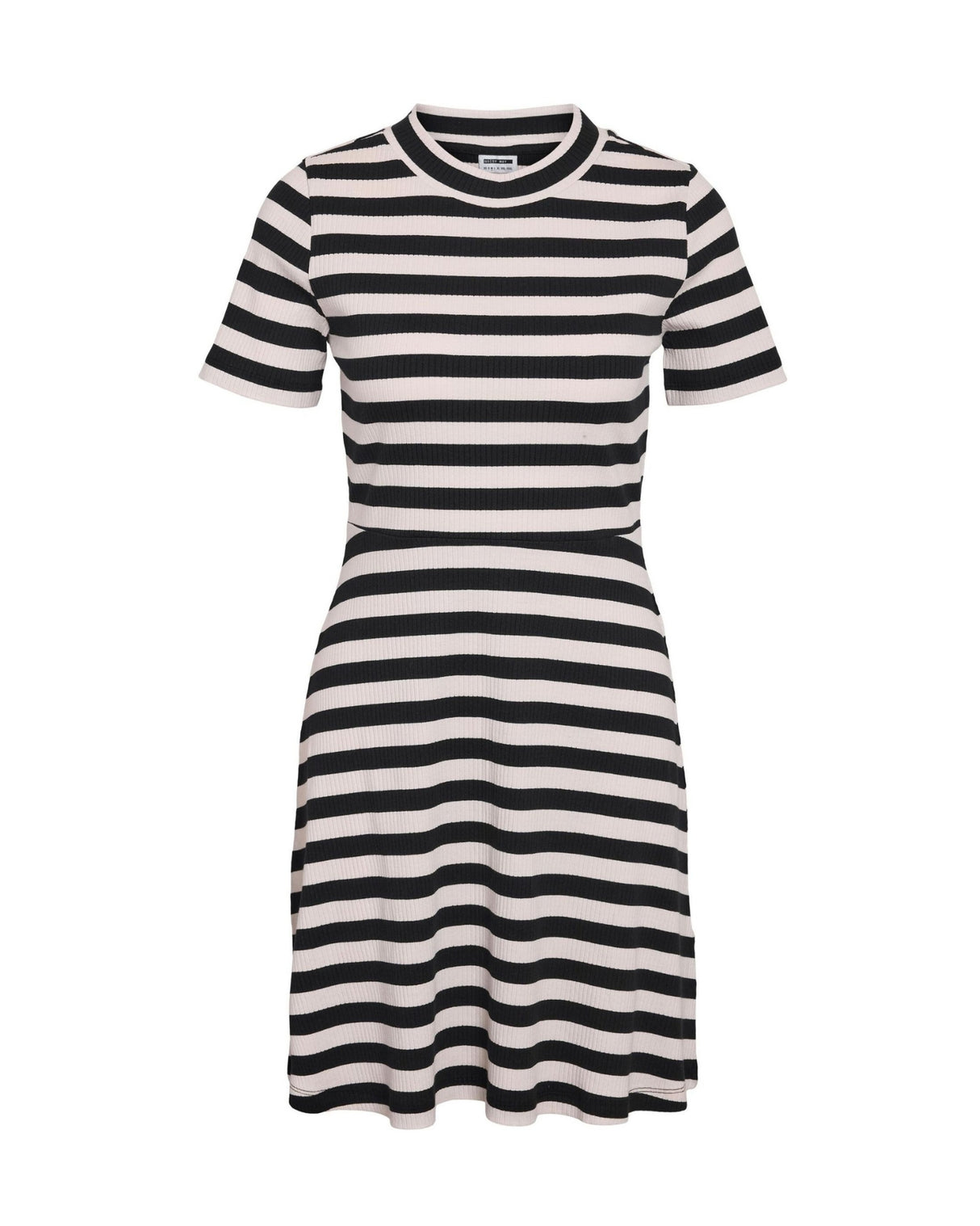 Sort/Hvid - Birch - Black - Noisy May - Kjole - Stribet - Rib - 27033179