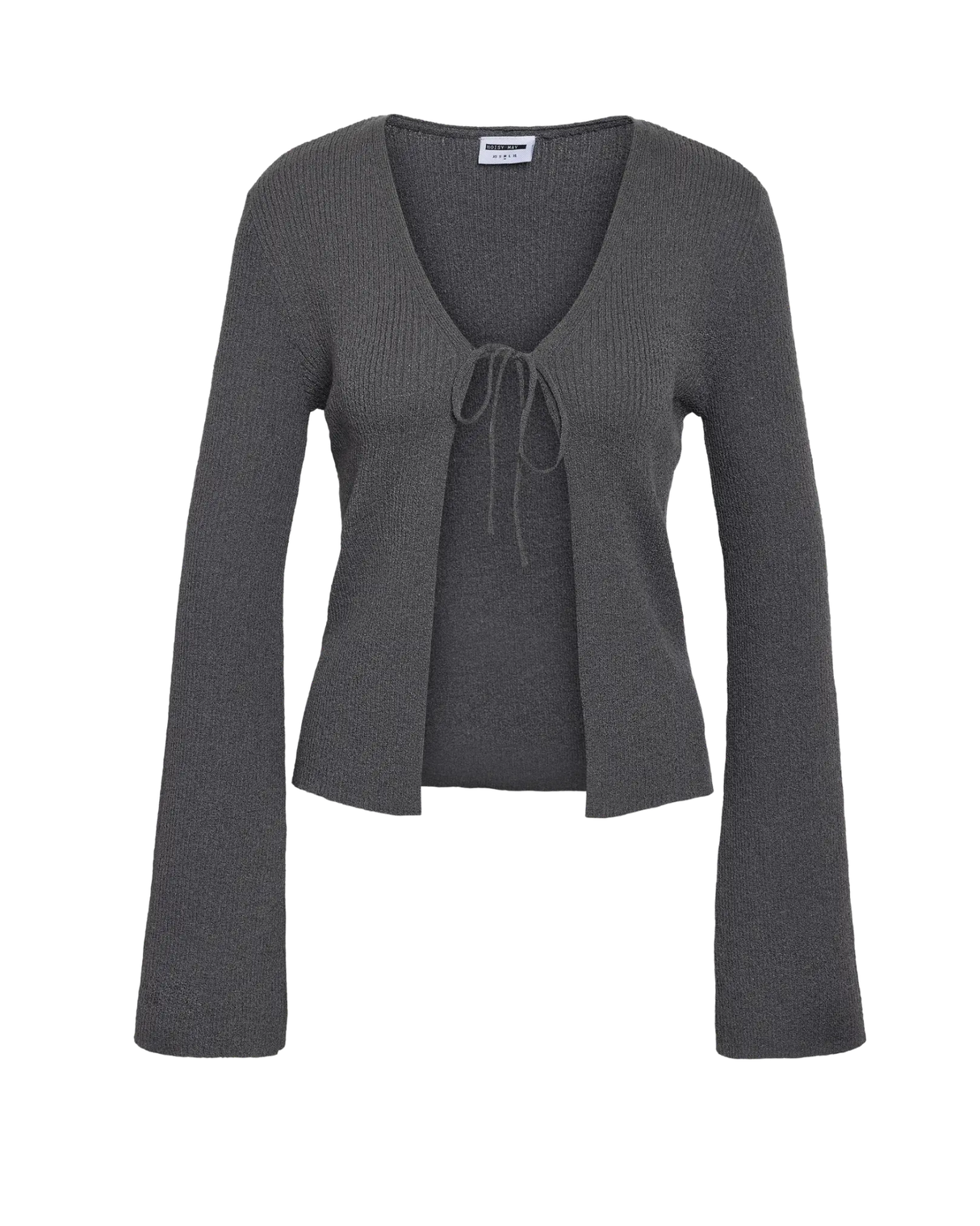Grå - Charcoal grey - Noisy May - Cardigan - 27034651