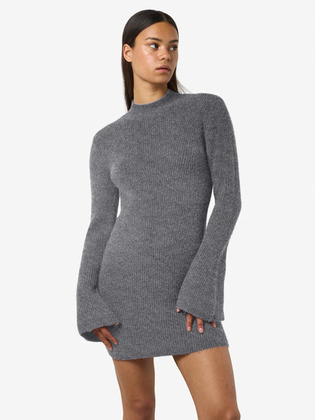 Medium Grey Melange Kjole fra Noisy May - 27034892